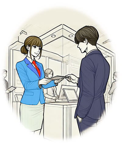 イベントでチラシ配布